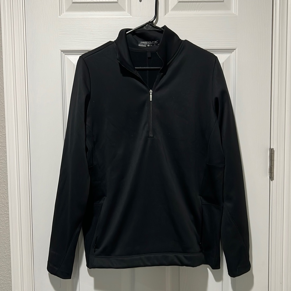 Nike Sweater Adult Therma Fit Black Golf Long Sleeve Casual Mens XL EUC